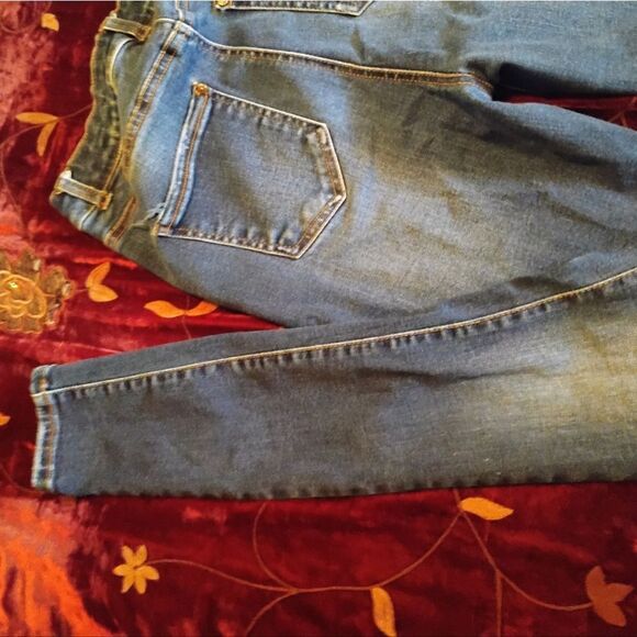 Wax Jean Blue Skinny Jeans with Distressed Details - Picture 4 of 13